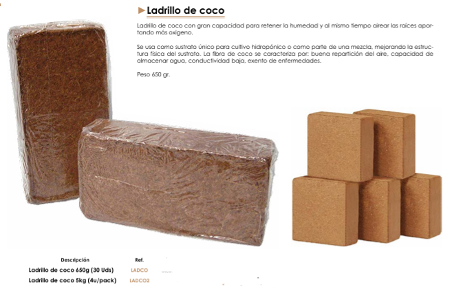 Ladrillo de coco
