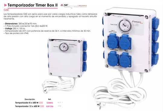 Temporizador Timer Box II GSE