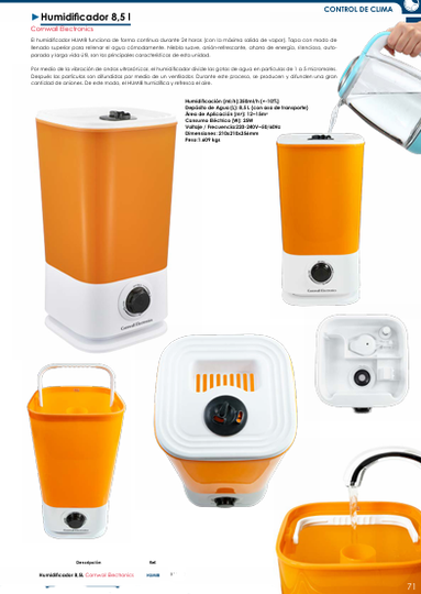 Humidificador 8.5L Cornwall Electronics