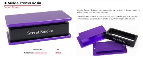 Molde Prensa Rosin - Secret Smoke