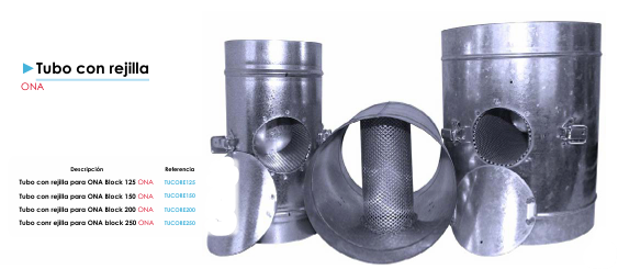 Tubo con rejilla - ONA