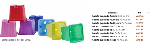 Macetas Cuadradas