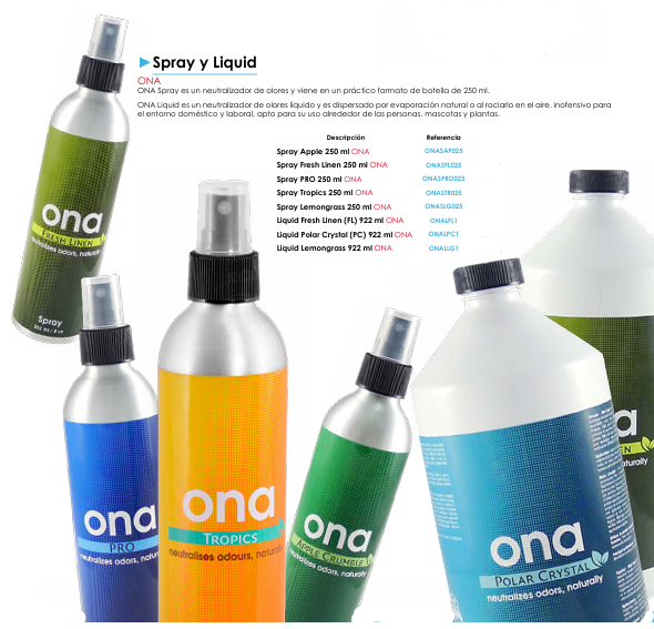 ONA Spray y Liquid