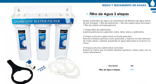 Filtro de Agua 3 etapas