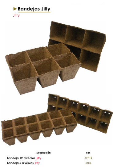 Bandejas Jiffy - Jiffy
