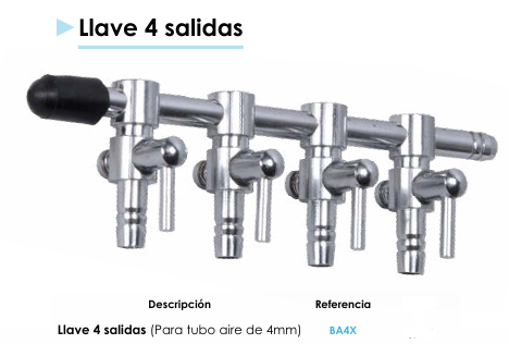 Llave de 4 Salidas
