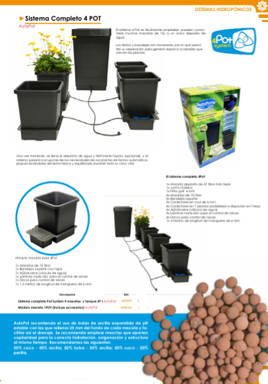 Sistema Completo 4 POT - AutoPot