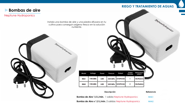 Bombas de aire - Neptune Hydroponics