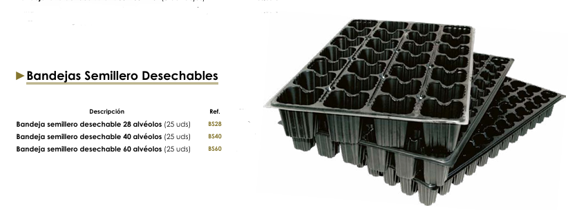 Bandejas Semillero Desechables
