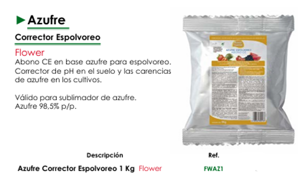 Azufre  Corrector Espolvoreo - Flower