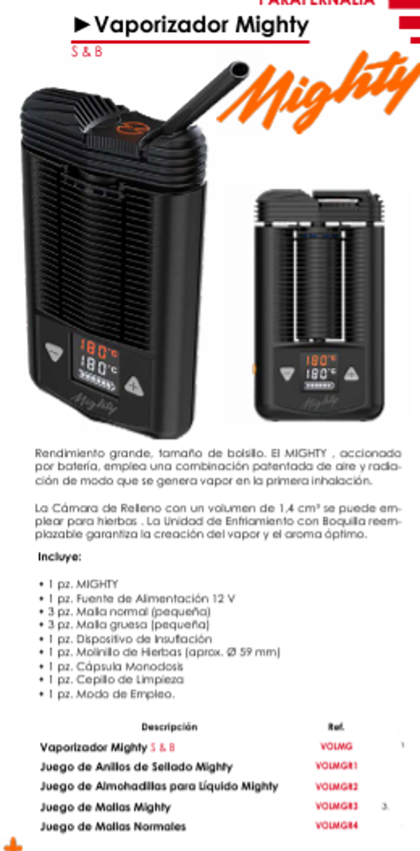 Vaporizador Mighty S & B