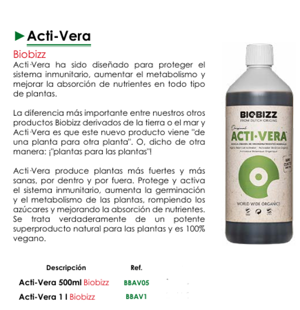 Acti-Vera - Biobizz