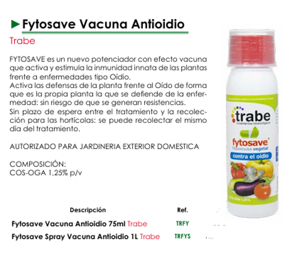 Fytosave Vacuna Antioidio  - Trabe