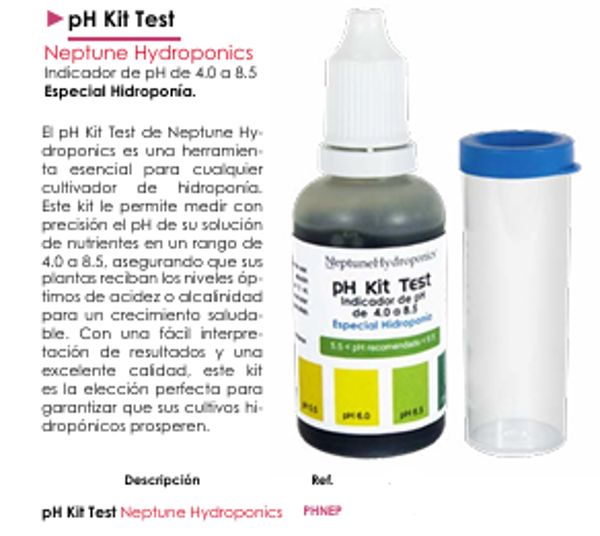 PH Kit Test - Neptune Hydroponics