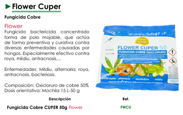 Flower Cuper  Fungicida Cobre -  Flower