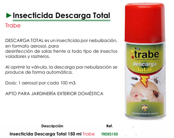Insecticida Descarga Total - Trabe