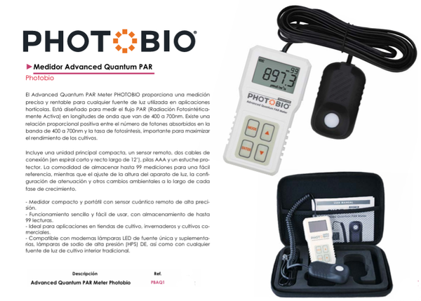 Medidor Advanced Quantum PAR - Photobio