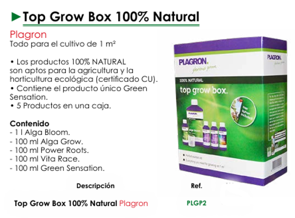 Top Grow Box 100% Natural - Plagron