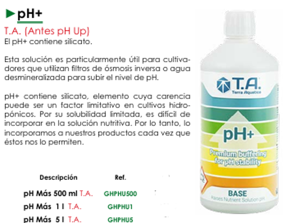 pH+  T.A. (Antes pH Up)