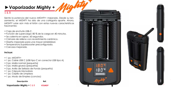 Vaporizador Mighty + S & B