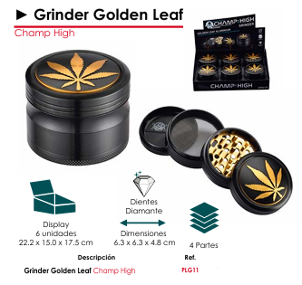 Grinder Golden Leaf - Champ High