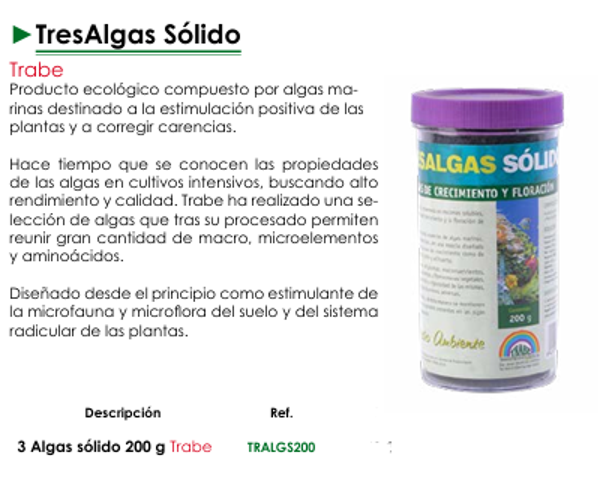 TresAlgas Sólido Trabe