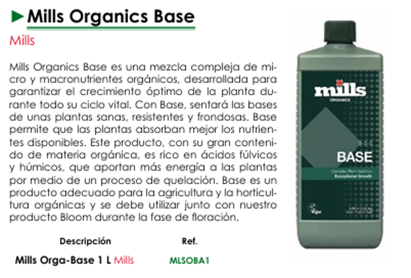 Mills Organics Base -  Mills