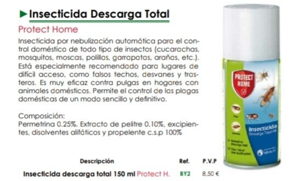 Insecticida Descarga Total - Protect Home