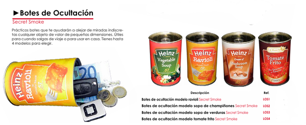 Botes de Ocultación - Secret Smoke
