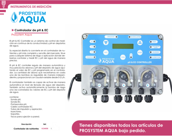 Controlador de pH & EC - Prosystem Aqua