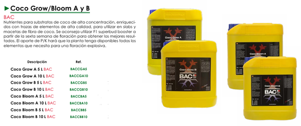 Coco Grow/Bloom A y B BAC