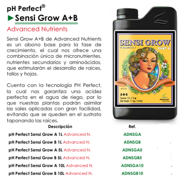 Sensi Grow A+B Advanced Nutrients