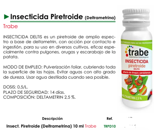 Insecticida Piretroide (Deltrametrina)  - Trabe