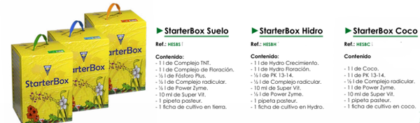 StarterBox Suelo -  StarterBox Hidro - StarterBox Coco