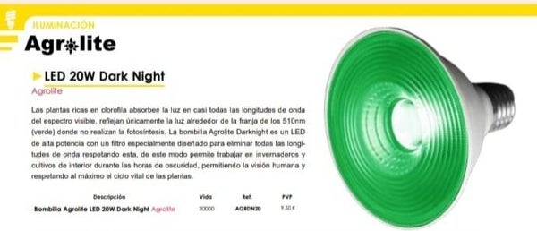 Agrolite LED 20W Dark Night: