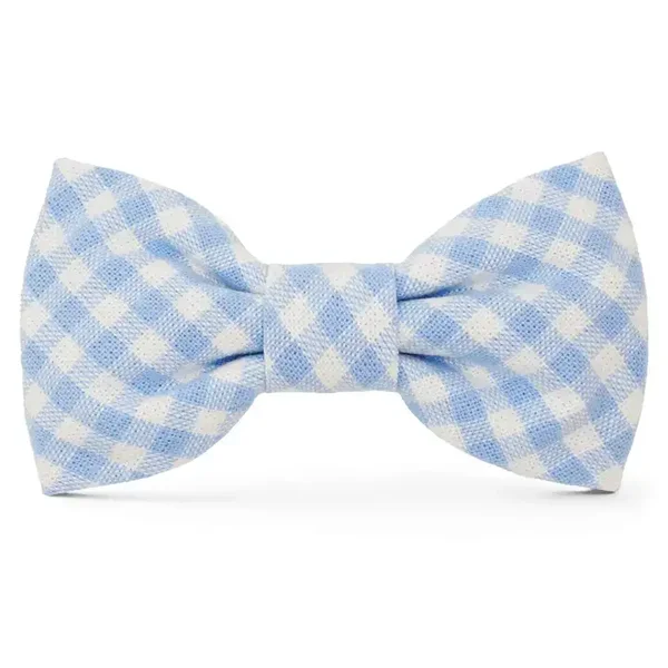 Skyblue Gingham Dogbow - BACK IN STOCK SOON!