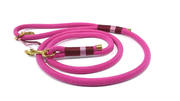 ATELIER AIME - Leiband volledig in touw 10mm (Fuchsia Ruby)