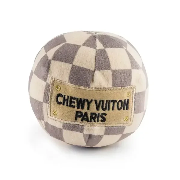 Chewy Vuiton Checker Ball