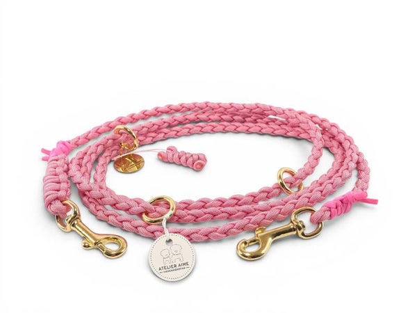 ATELIER AIME - Handvrije verstelbare gevlochten lijn Pastel Pink