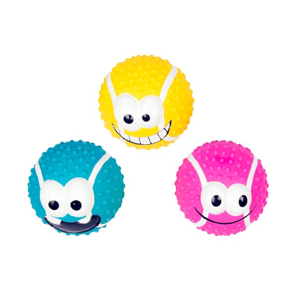 Latex Tennis Ball Smiley - Mixed colors