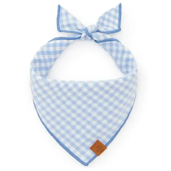 Skyblue Gingham Dogbandana