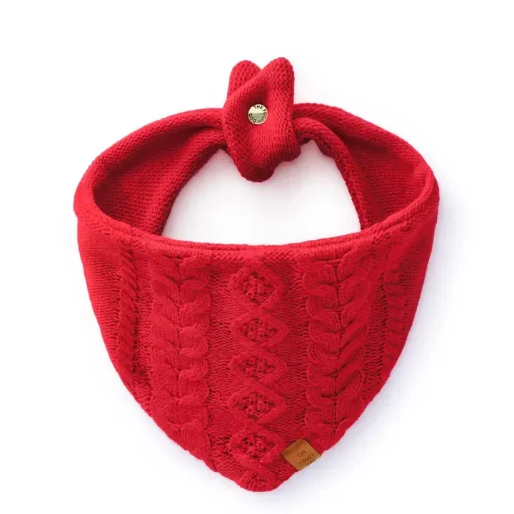 KERST - Red Knitted X-mas Dogbandana