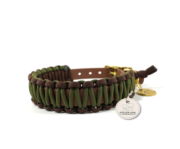 ATELIER AIME - Biothane Collar Camo brown