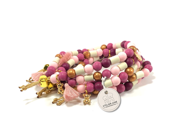 ATELIER AIME - Anti-tekenketting (Blush & Berry)