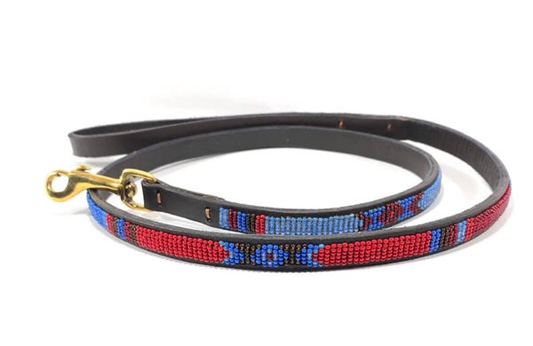 NATA'CHIEN - Leiband leer beaded - Bowie Small