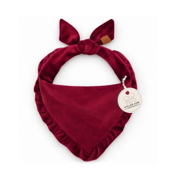 Burgundy Velvet Dogbandana