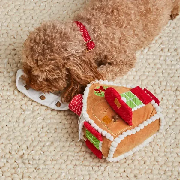 KERST - Gingerbread House - interactive dogtoy