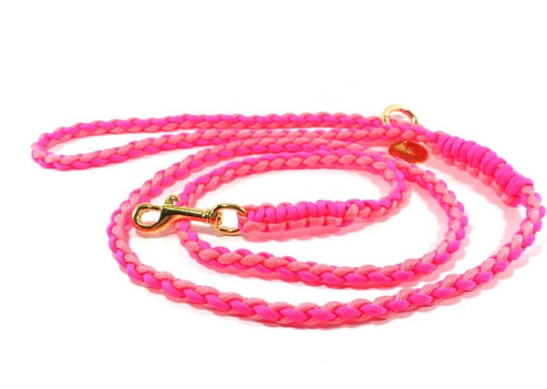 ATELIER AIME - Gevlochten Citylijn - Summer Neon Pink