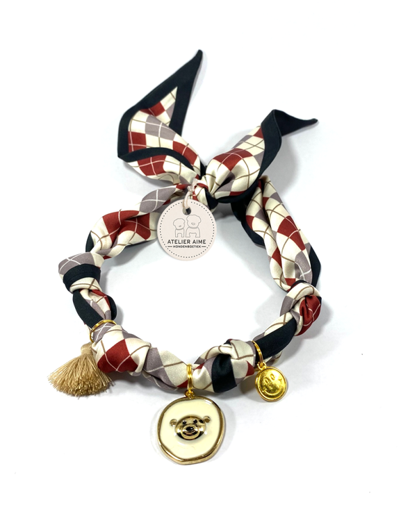 ATELIER AIME - Foulard Black & Tan