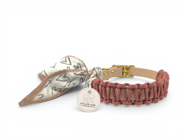ATELIER AIME - Foulard Collar - Lovely Coral